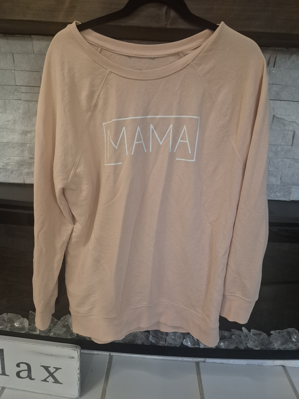 Women’s Peach 'MAMA' Pullover Sweatshirt